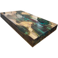 Epoxidharz Tisch River Table Komplett Set Walnuss Massivholz 1396-795-400mm