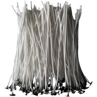 Kerzendochte 15cm mit Fuß 100 Stück für Kerzen gießen DIY Wachs Docht, 6,90 €