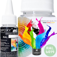 Dipoxy-PMI-RAL 6019 Extremely Highly Concentrated Base Pigment Colour Paste for Epoxy Resin, Polyester Resin, Polyurethane Systems, Concrete, Varnishes, Liquid Paint Resin Jewellery