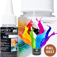 Dipoxy-PMI-RAL 8023- Pasta colorante a base estremamente concentrata, , per resina epossidica, resina di poliestere, sistemi di poliuretano, calcestruzzo, vernici, vernice liquida, resina&hellip;