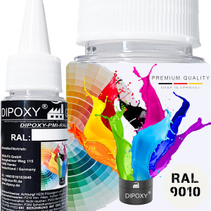 Dipoxy-PMI-RAL 9010 gris&aacute;ceo extremadamente alta concentrada, pasta de color para resina epoxi, resina de poli&eacute;ster, sistemas de poliuretano, hormig&oacute;n, barnices, pintura l&iacute;quida para joyas