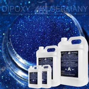 Epoxy Resin + 10g Effect-Pigment-blue 05 resin Epoxy Table Floor blue