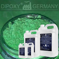 Epoxidharz +10g Effekt-Pigment-Gr&uuml;n 01Gie&szlig;harz Epoxy Tisch Boden Green