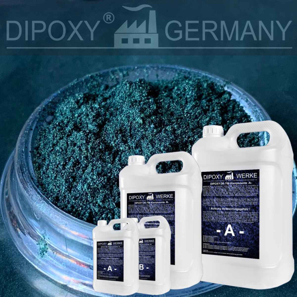 Epoxidharz +10g Effekt-Pigment-Gr&uuml;n 02 Gie&szlig;harz Epoxy Tisch Boden Green