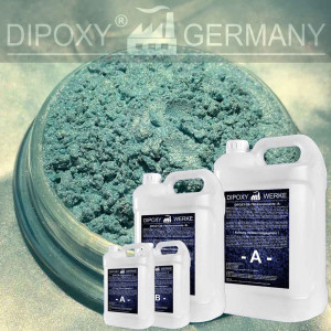Epoxidharz +10g Effekt-Pigment-Gr&uuml;n 05 Gie&szlig;harz Epoxy Tisch Boden Green