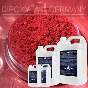 Epoxy Resin + 10g Effect-Pigment-Red 03 resin Epoxy Table...