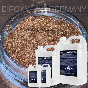 Epoxidharz +10g Effekt-Pigment-Braun 01Gie&szlig;harz Epoxy Tisch Boden Brown
