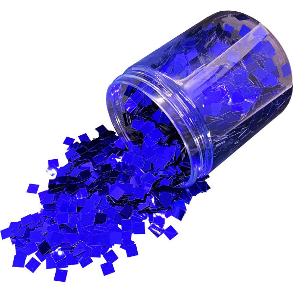 Dipoxy Glitter Grueso 6x6mm P&uacute;rpura/Azul