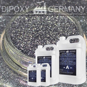 Epoxidharz +10g Effekt-Pigment-Schwarz 04 Gie&szlig;harz Epoxy Tisch Boden