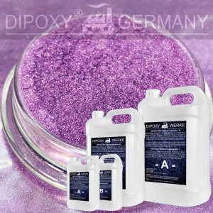 Epoxidharz + Effekt-Pigment-Lila 05 Gie&szlig;harz Epoxy Tisch Boden Purple