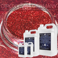 Epoxidharz +10g Effekt-Pigment-Rot 05 Gie&szlig;harz Epoxy Tisch Boden Red