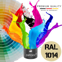 Dipoxy-PMI-RAL 1014 ELFENBEIN Extrem hoch konzentrierte Basis Pigment Farbpaste Farbmittel f&uuml;r Epoxidharz, Polyesterharz, Polyurethan Systeme, Beton, Lacke, Fl&uuml;ssigfarbe Kunstharz Schmuck