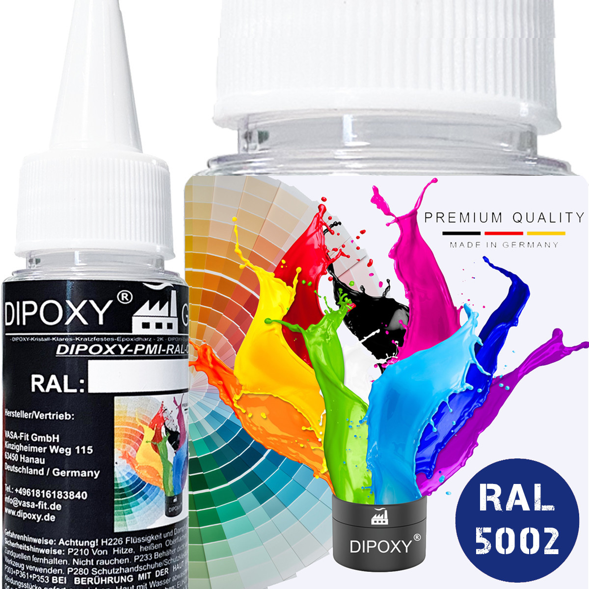 150g Dipoxy-PMI-RAL 5002 ULTRAMARINBLAU Extrem hoch...