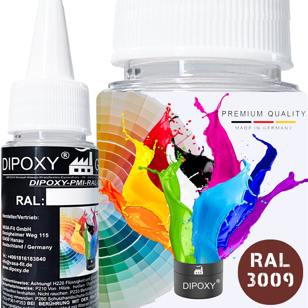 150g Dipoxy-PMI-RAL 3009 OXIDROT Extrem hoch...