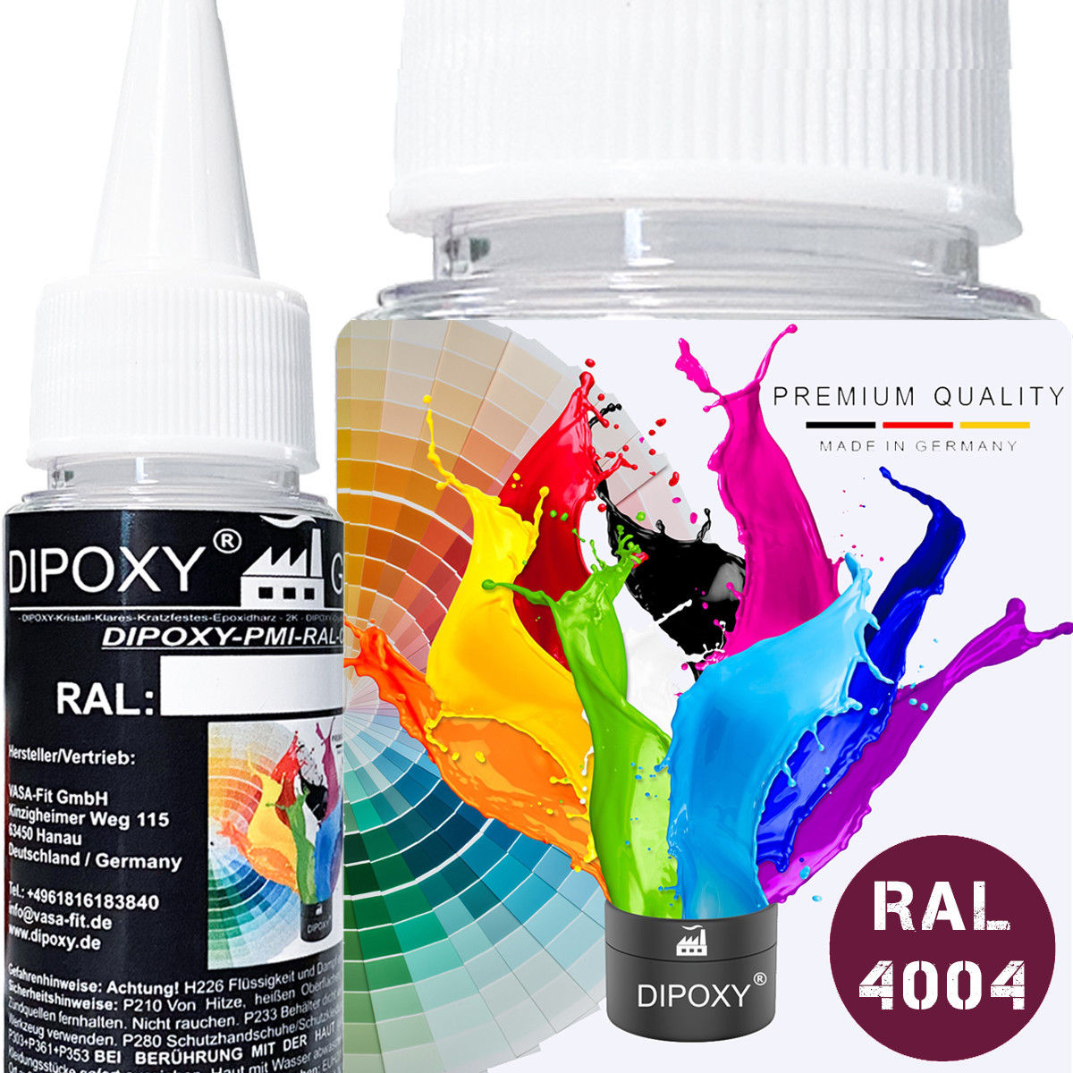 25g Dipoxy-PMI-RAL 4004 BORDEAUXVIOLETT Extrem hoch...