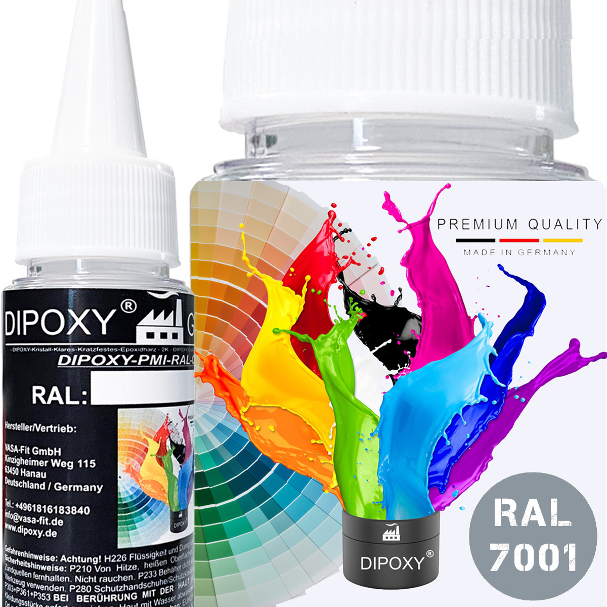 25g Dipoxy-PMI-RAL 7001 SILBERGRAU Extrem hoch...