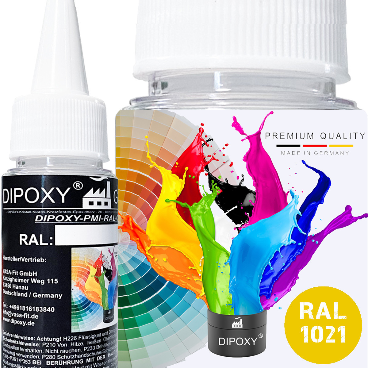 25g Dipoxy-PMI-RAL 1021 RAPSGELB Extrem hoch...