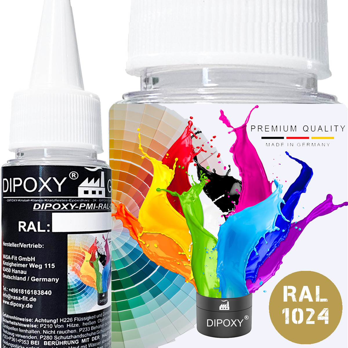 25g Dipoxy-PMI-RAL 1024 OCKERGELB Extrem hoch...