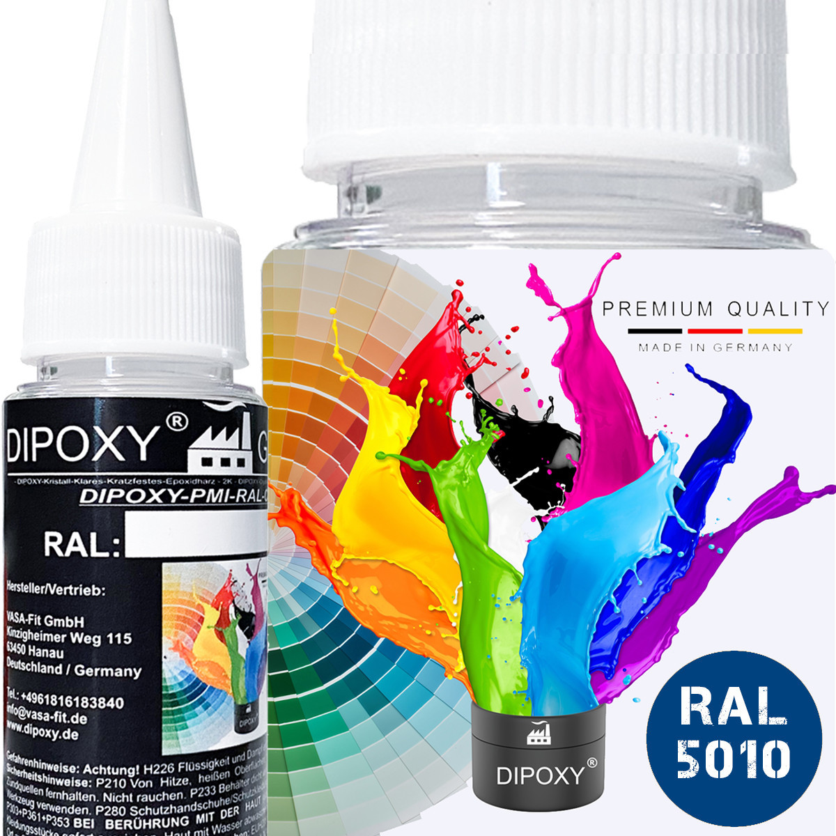 25g Dipoxy-PMI-RAL 5010 ENZIANBLAU Extrem hoch...