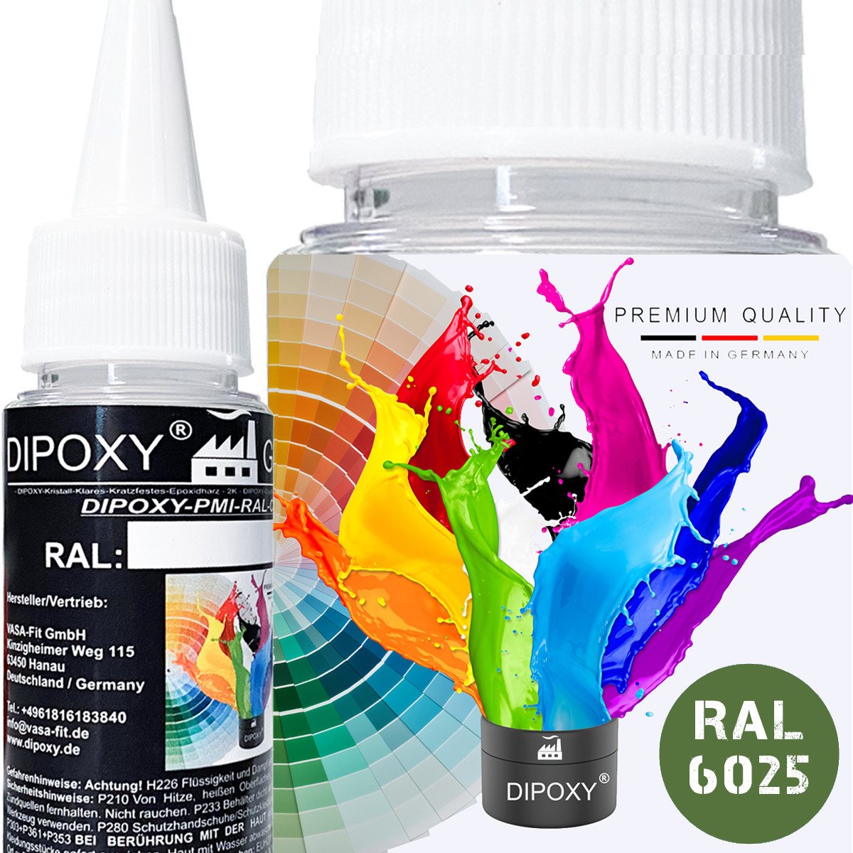 25g Dipoxy-PMI-RAL 6025 FARNGRÜN Extrem hoch...